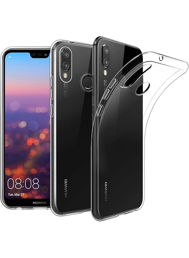 إيروريكس غطاء بلاستيكي سيليكون ناعم لهاتف هواوي P20 لايت نوفا 3E شفاف - Image 4