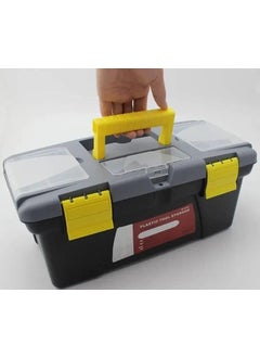 Yogilabel Yogilabel Essential Tool Box Household Hand Tool Kit Storage Case Plastic Toolbox HandAway Tools Box to Keep Your Organized Tools Screwdriver Wrench Stationary Home Stuff Storage 1Pcs  - Image 3