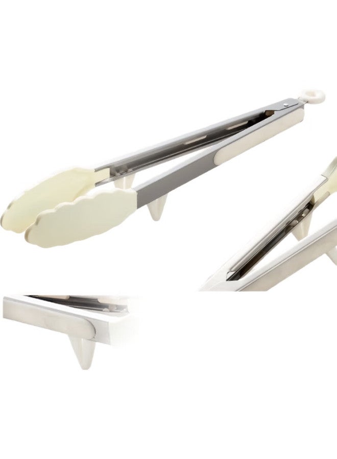 JD.com Jingzao Kitchen Barbecue Tongs, Food Tongs, Silicone Tongs, Heat-Resistant Tongs, Bread Tongs, Steak Tongs, Grilling Tongs, 33Cm - Image 1