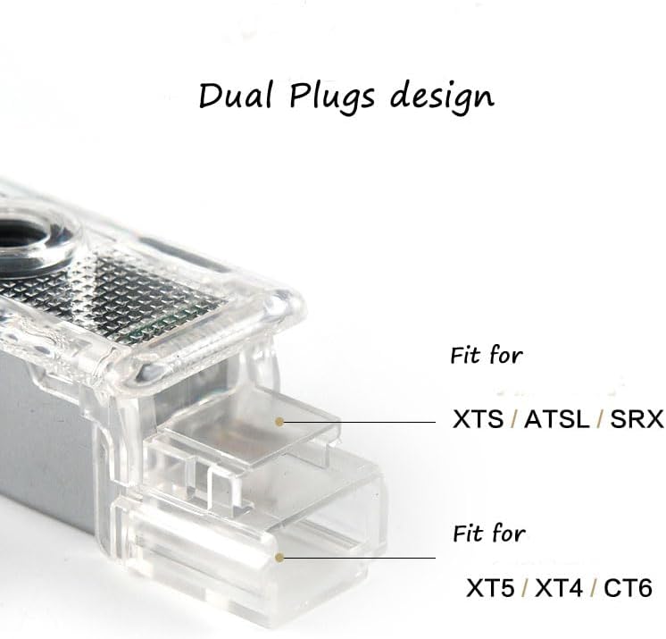 3D Shadow light 3D Shadow LED Door Logo Projector for Cadillac SRX CT6 XTS ATS XT4 XT5 XT6 - Dual Plug Puddle Light Welcome Courtesy Auto Accessory - Image 4