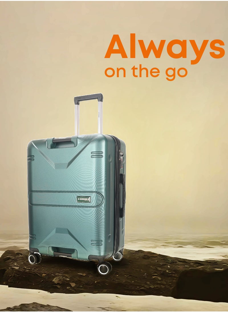 Trolley Luggage Set of 3 PCS TPC Hard Side Spinner Wheels with TSA Lock