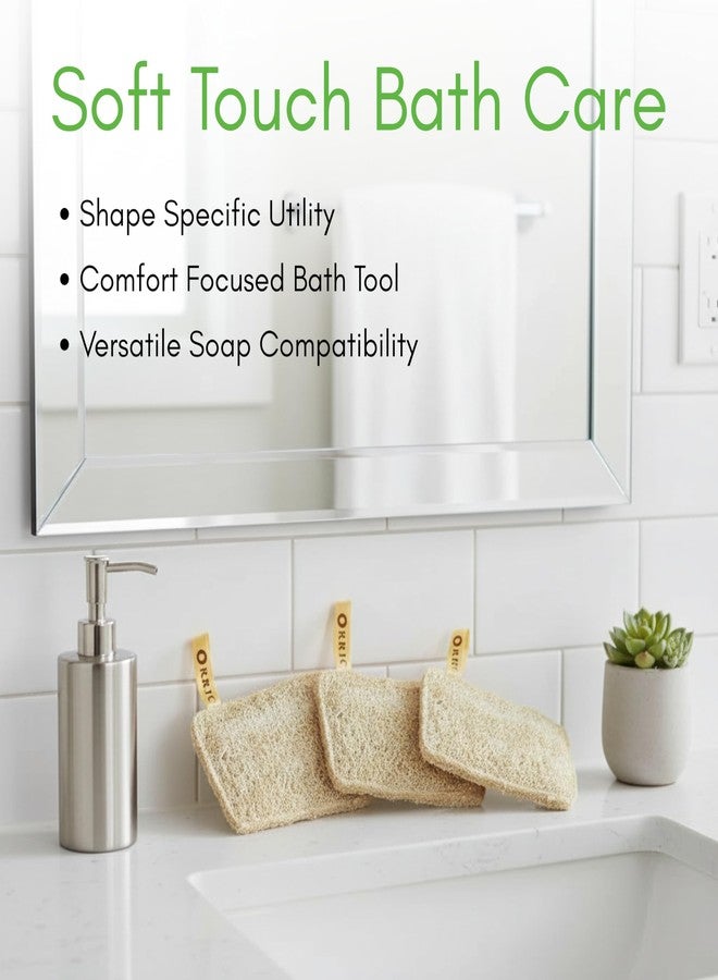ORRIC Natural Loofah Sponge, 100% Natural, Deep Exfoliation, Softens and Smooths Skin Sun Dried Bath Loofah, Body Sponge for Men & Women (Pack of 1) - Image 3