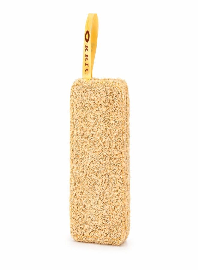 ORRIC Natural Loofah Sponge, 100% Natural, Deep Exfoliation, Softens and Smooths Skin Sun Dried Bath Loofah, Body Sponge for Men & Women (Pack of 1) - Image 1