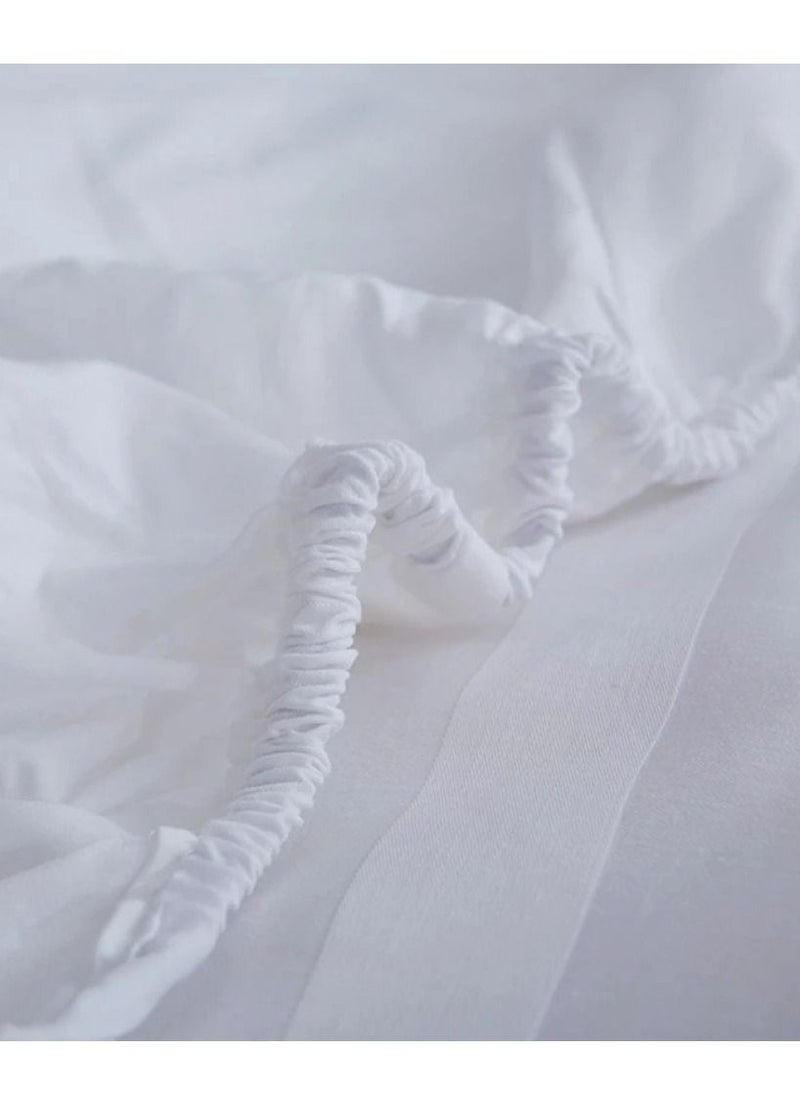 Generic Hotel fitted sheet, size 120 x 200, height 30 cm  - Image 3