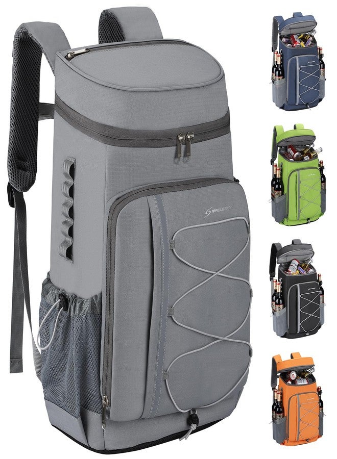 Maelstrom Cooler Backpack,50 Can Backpack Cooler Leakproof,Insulated Soft Cooler Bag,Camping Cooler,Beach Cooler,Ice Chest Backpack,Lightweight Travel Cooler Lunch Backpack for Hiking,Shopping,Grey - Image 1