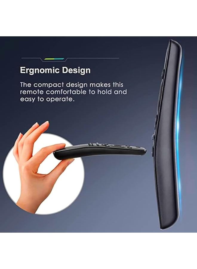 Generic - Universal Remote Control Compatible for All Smart TVs Curved Frame Design HDTV 4K 8K 3D Smart TVs, with Shortcut Buttons for Netflix, Prime Video and WWW - Image 1