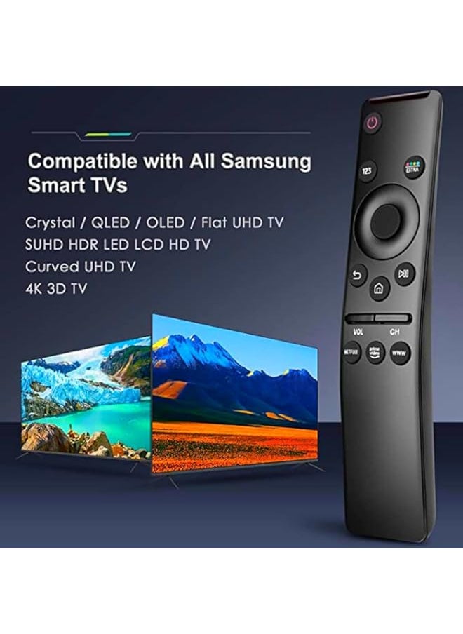 Generic - Universal Remote Control Compatible for All Smart TVs Curved Frame Design HDTV 4K 8K 3D Smart TVs, with Shortcut Buttons for Netflix, Prime Video and WWW - Image 1