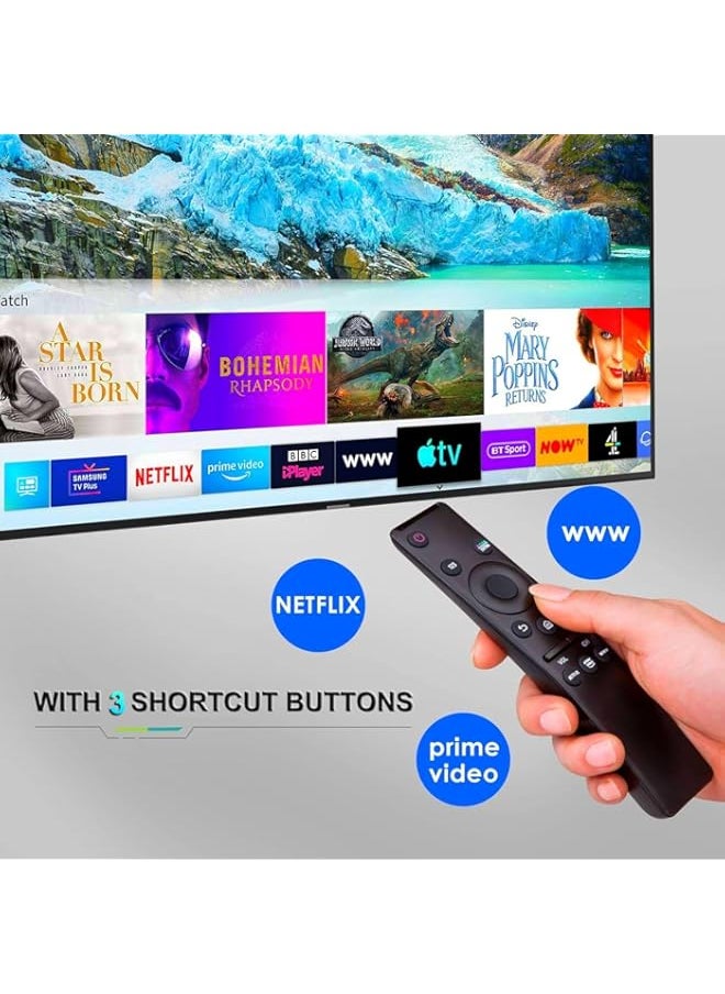Generic - Universal Remote Control Compatible for All Smart TVs Curved Frame Design HDTV 4K 8K 3D Smart TVs, with Shortcut Buttons for Netflix, Prime Video and WWW - Image 1
