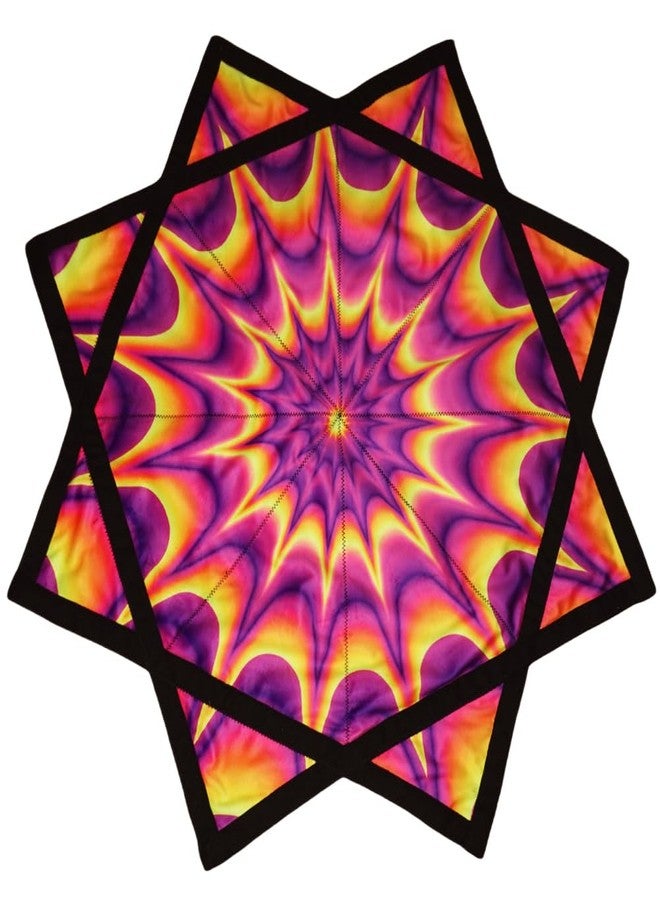 BVCY Flowstar Beginners Flow Star Easy to Rotate Sided Print Double Stitched Flow Toy Fingertip Rotating Flow Toy (Style-12) - Image 1