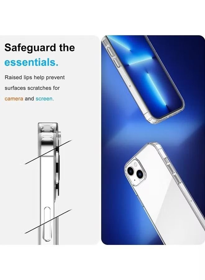 IAF iPhone 14 max Case 6.7 inch Anti-Yellowing, Hard Anti-Explosion Back, Ultra Thin Case, Anti-Drop Shockproof Protection, With Camera Lens Protector Full Coverage Lens Clear Case for iPhone 14 max 6.7 i - Image 3