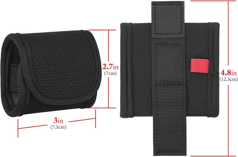 Geekria Earbuds Pouch with Belt Loop Compatible with SHOKZ OpenFit 2+/Air, OpenDots ONE, Protective Travel Bag with Clip Holder for Bag Strap, Waterproof, Portable (Black) - Image 2