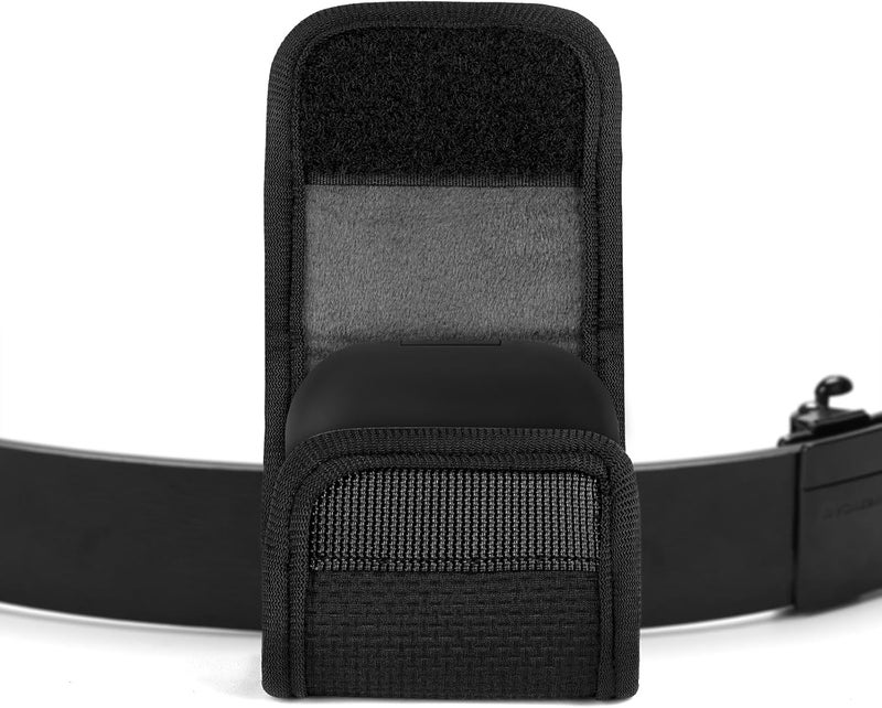Geekria Earbuds Pouch with Belt Loop Compatible with SHOKZ OpenFit 2+/Air, OpenDots ONE, Protective Travel Bag with Clip Holder for Bag Strap, Waterproof, Portable (Black) - Image 1