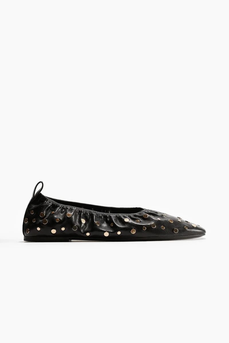 H&M Studded ballet pumps