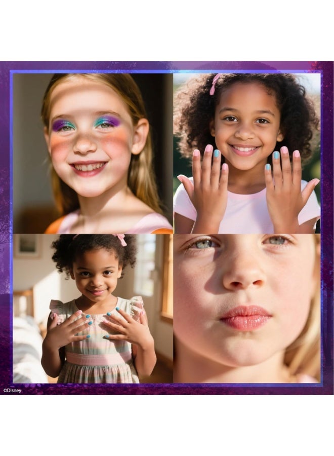 Disney Frozen - Train Case Cosmetic Makeup Set Includes Lip Gloss, Eye Shimmer, Brushes, Nail Polish Accessories & more! for Kid Girls, Ages 3+ perfect for Parties, Sleepovers & Makeovers - Image 3