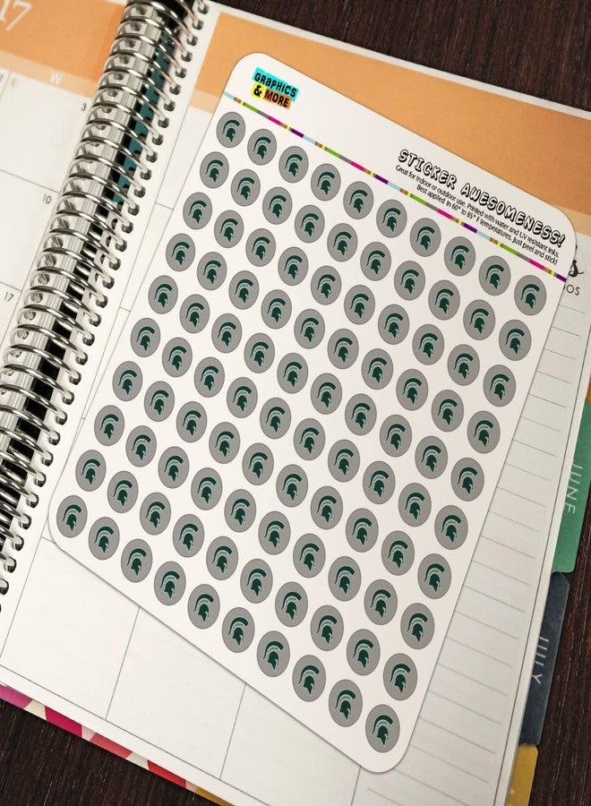 GRAPHICS & MORE Michigan State Spartan Logo Secondary Planner Calendar Scrapbooking Crafting Stickers - Image 5