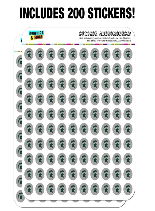 GRAPHICS & MORE Michigan State Spartan Logo Secondary Planner Calendar Scrapbooking Crafting Stickers - Image 3
