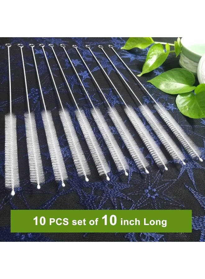 BEUICIRY Long Straw Cleaner Brush Extend 10 inch, Wide 10mm diam Pipe Cleaners, Long Brush for Sippy Cup, Water Bottle and Tubes, Drinking Straw Cleaning Brush Set 10 Pack - Image 3
