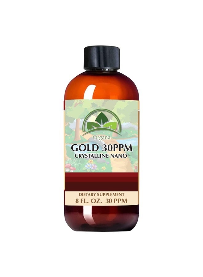NutriNoche Organa Pure Crystalline Liquid Gold Supplement - 30 PPM - Colloidal Minerals - Image 1