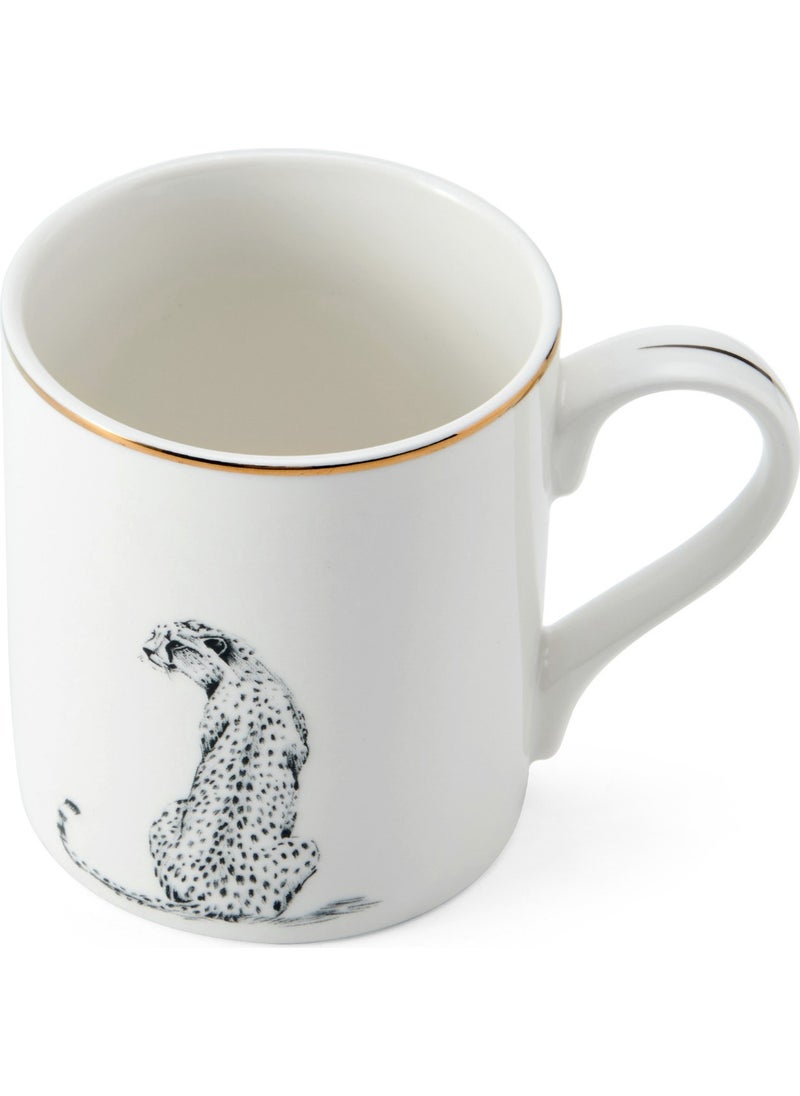 Mikasa - Fine China 280ML Straight Sided Mug Cheetah - Image 1