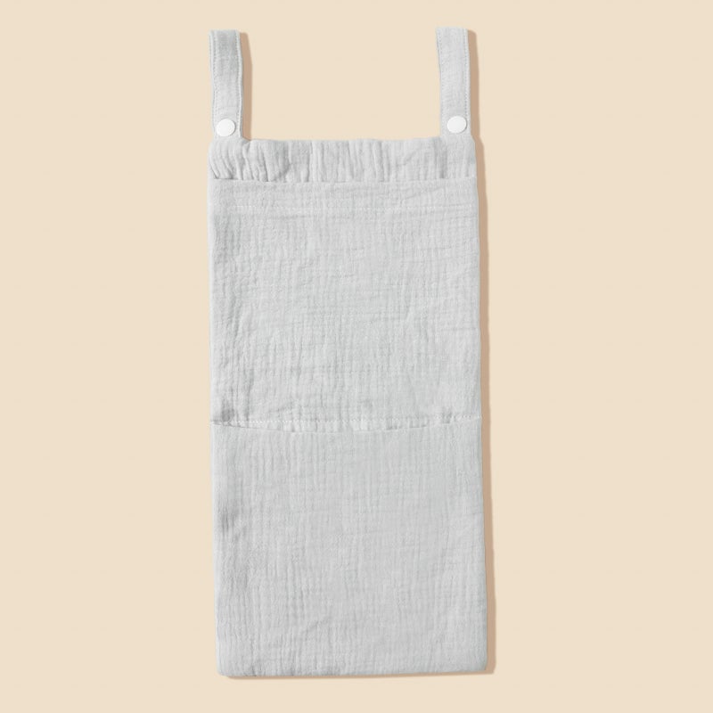 Baby Cotton Bedside Hanging Bag Double Crepe Baby Toy Diaper Storage Bag Children'S Multifunctional Storage Bag - Image 1