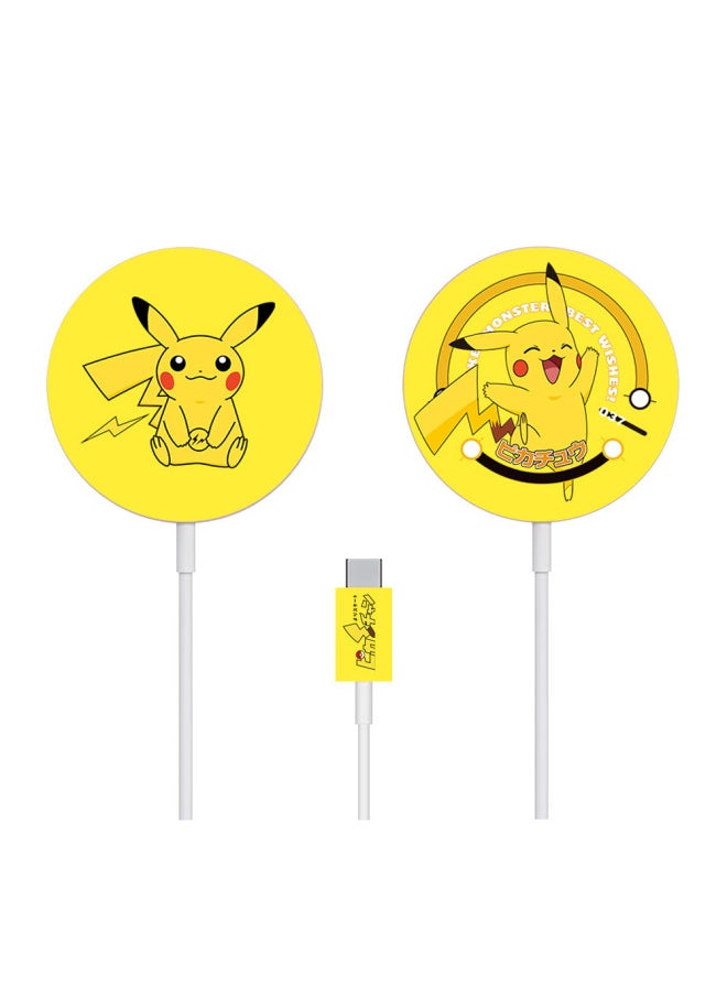 Generic - Applicable To For Apple Magsafe Charger Frosted Cartoon Stickers 12 Magnetic Wireless Charger Film Skin Pain Stickers-Color:TN-MSF-0001 - Image 1