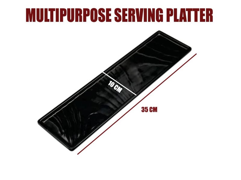 ZIDO (Pack of 2 Multipurpose Serving Platter for Serving All Type of Snacks Like Tikka, Paneer Tikka, Spring Rolls, Roasted Item, Tandoori Item etc. - Image 4