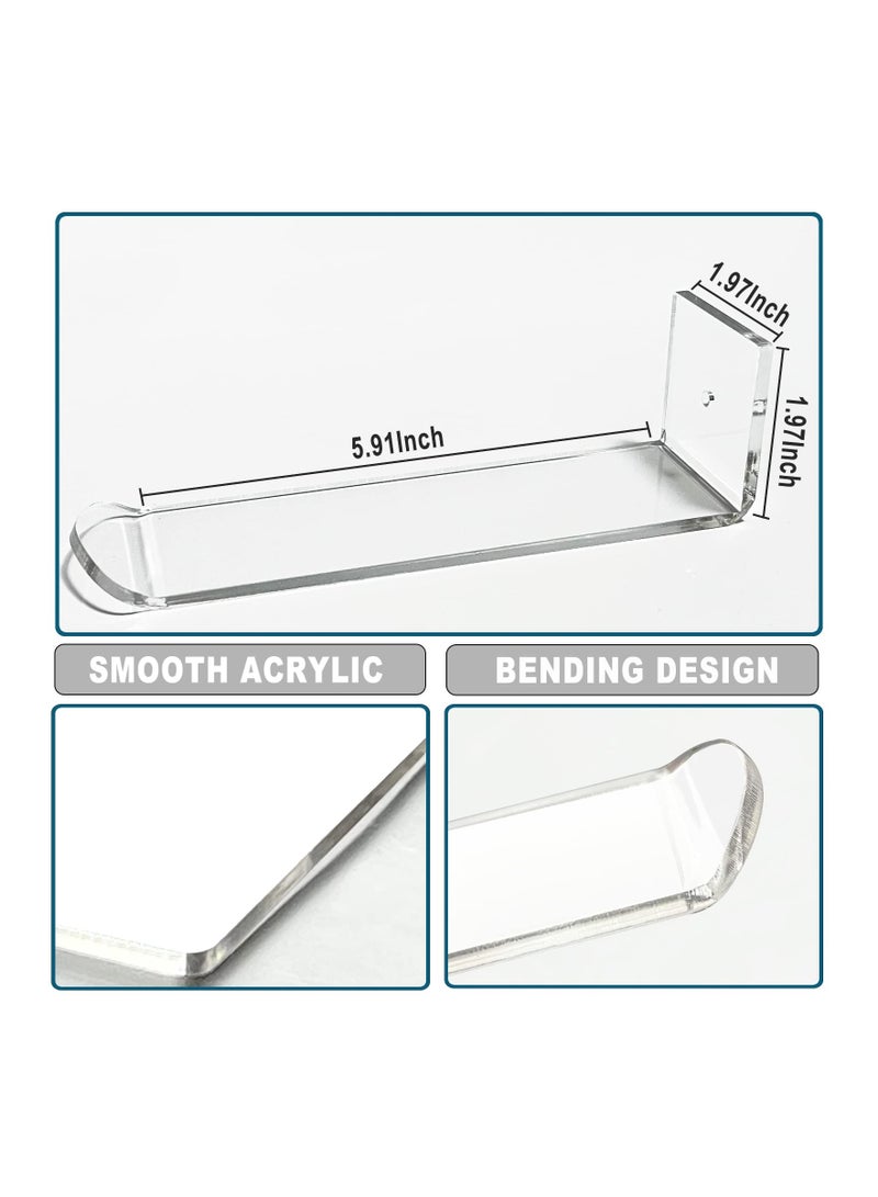 KASTWAVE 3 Pack Acrylic Headband Holder Wall Clear Hanging Headband Organizer Storage - Image 4