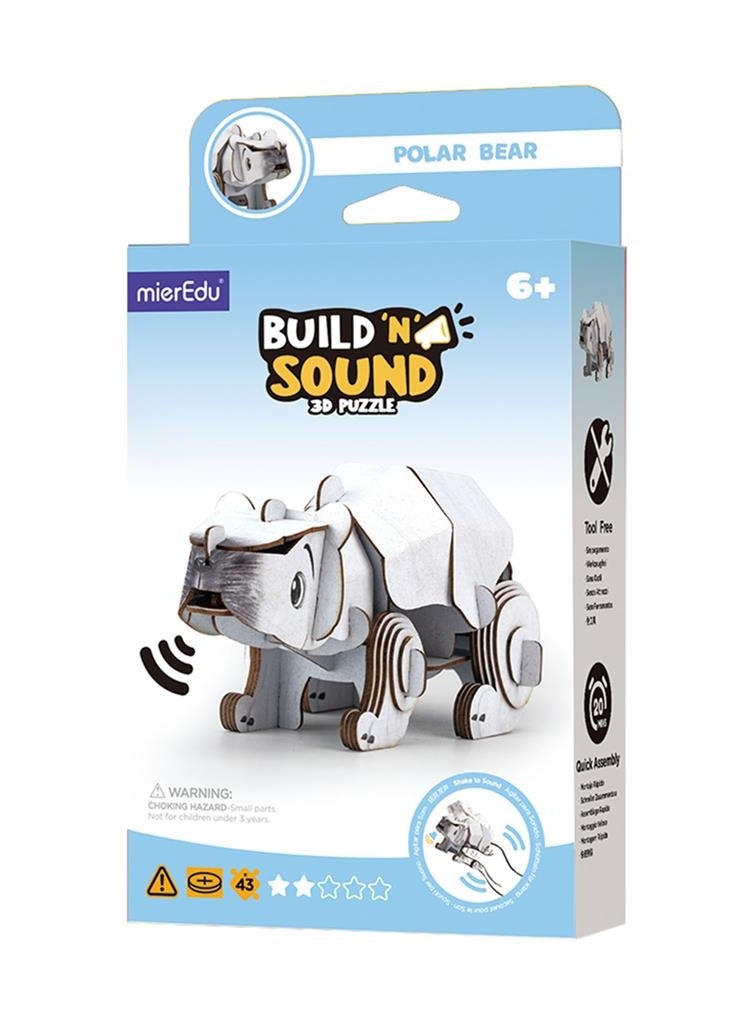 ميريدو لغز الدب القطبي ثلاثي الأبعاد Build 'n' Sound - Image 3