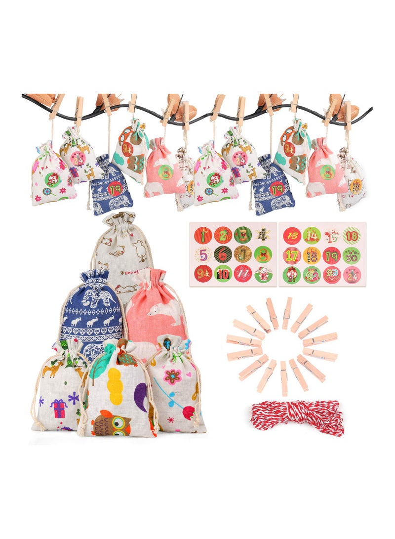 24-Piece Cartoon Print Candy Storage Bag - Image 3