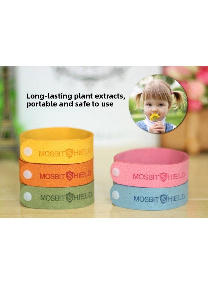 5-Piece Outdoor Insect Repellent Bracelet，Waterproof Outdoor Bug Repellent Wristbands Safe for Adults and Kids - Image 5