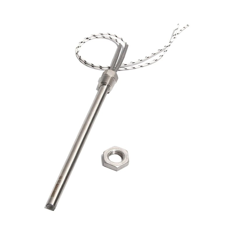 12mm Diameter Thread Cartridge Heater - 201 Stainless Steel, 300W/450W/600W/750W/900W, Customizable Lengths, 110V/220V/380V(Silver,380V_600W 12X200MM(DXL)) - Image 1