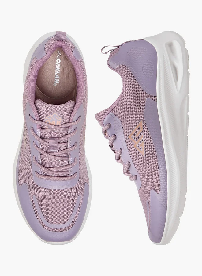 شو اكسبرس Textured Sports Shoes with Lace-Up Closure