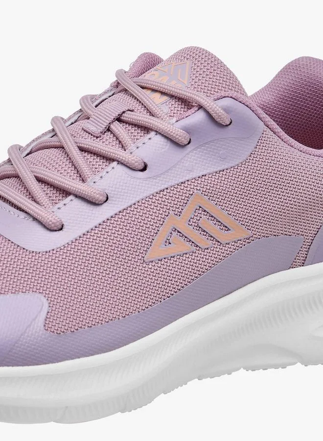 Oaklan by Shoexpress PURPLE Textured Sports Shoes with Lace-Up Closure for Women | Best Price UAE