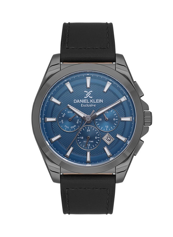 DANIEL KLEIN - Leather Chronograph Watch DK.1.13530-5 - Image 1