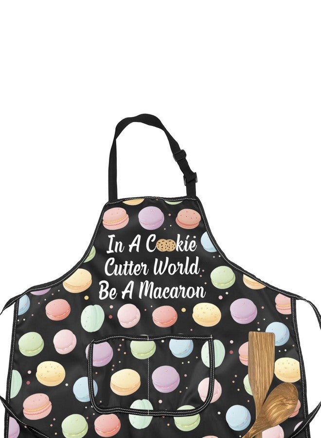 MNIGIU Pastry Chef Gift In A Cook Cutter World Be A Macaron Apron Baking Lover Gift Baking Kitchen Apron Baker Gift - Image 3