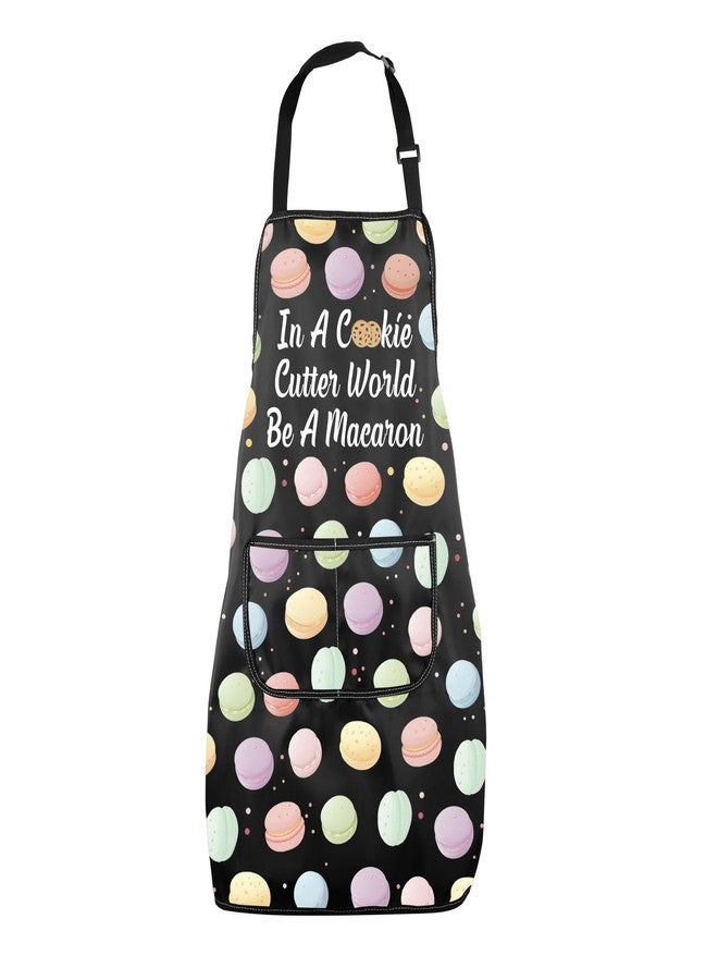 MNIGIU Pastry Chef Gift In A Cook Cutter World Be A Macaron Apron Baking Lover Gift Baking Kitchen Apron Baker Gift - Image 1