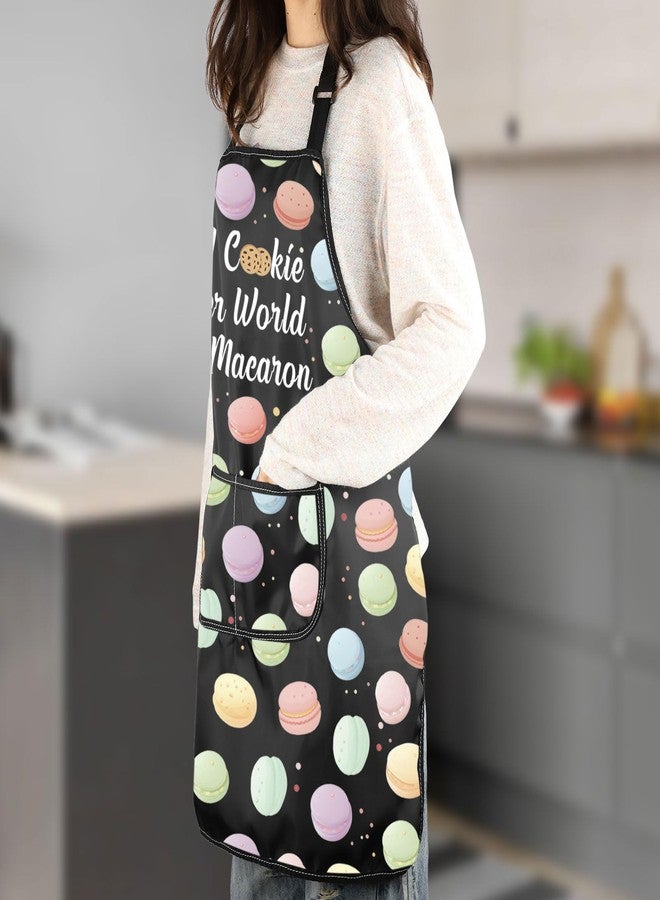 MNIGIU Pastry Chef Gift In A Cook Cutter World Be A Macaron Apron Baking Lover Gift Baking Kitchen Apron Baker Gift - Image 5