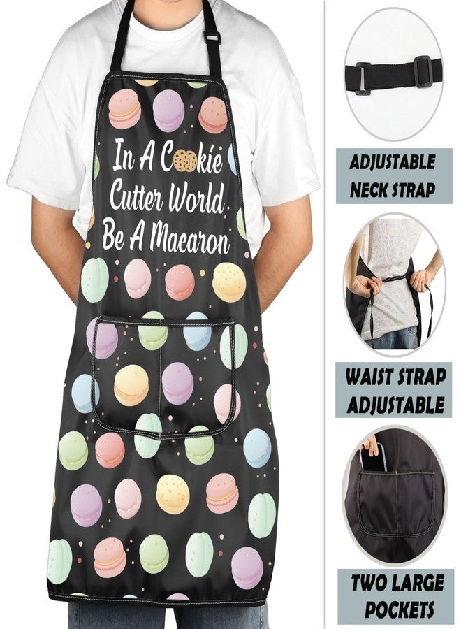 MNIGIU Pastry Chef Gift In A Cook Cutter World Be A Macaron Apron Baking Lover Gift Baking Kitchen Apron Baker Gift - Image 4