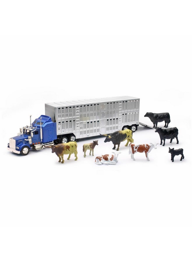 NewRay New Ray 1:43 Livestock Playset, Blue - Image 1