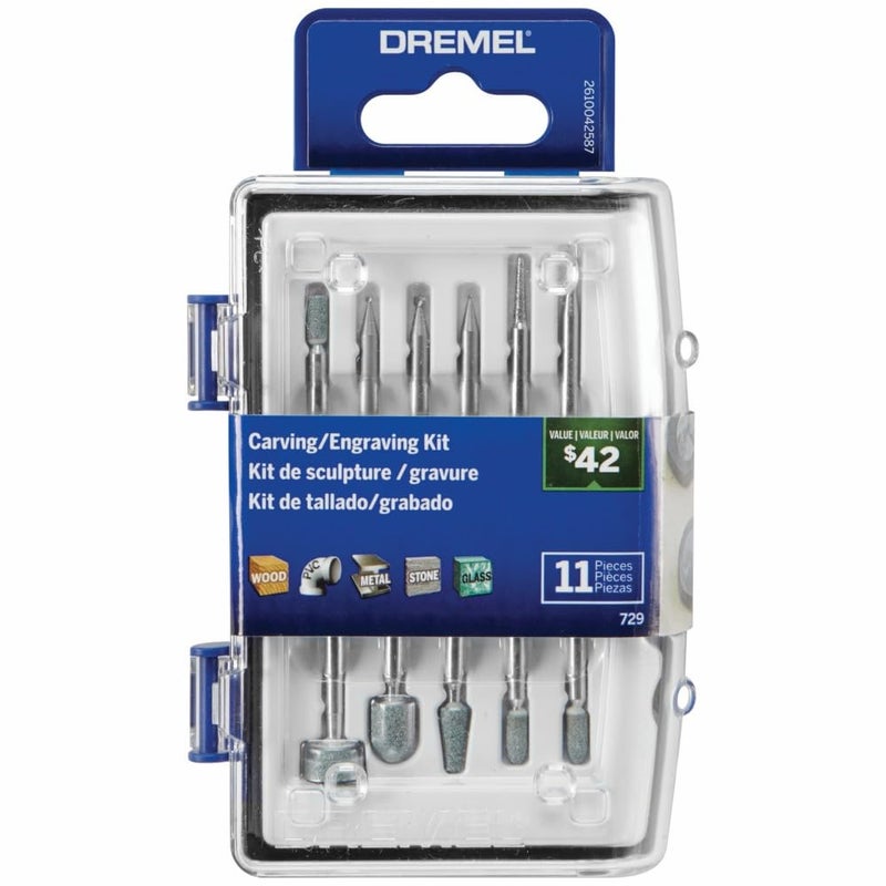 Dremel 729-01 11-Piece Carving/Engraving Accessory Micro Kit - Image 1