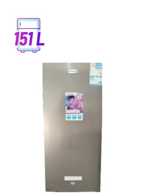 Icone Refrigerator, 151 Liters Storage Capacity, Advanced Cooling System, Energy Efficient, Elegant Steel Design, User-Friendly Temperature Controls – Perfect for Fresh and Safe Food Storage ICN1-151