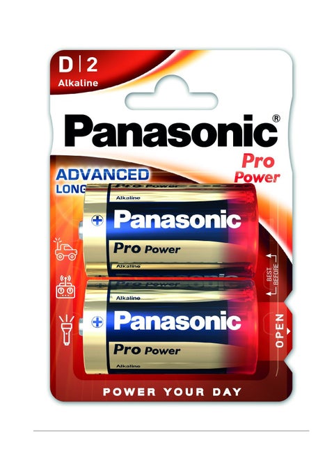 Panasonic Alkaline Pro Power LR20/D2 (blister) Ideal for devices with high and medium power consumption.