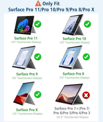 MoKo 2 Pack Paperfeel Screen Protector for Surface Pro 11 2024 Microsoft Surface Pro 9 Pro 10 Pro 8 Pro X Write as Real Paper AntiGlare and Anti Scratch Support Surface Pen Matte - Image 3