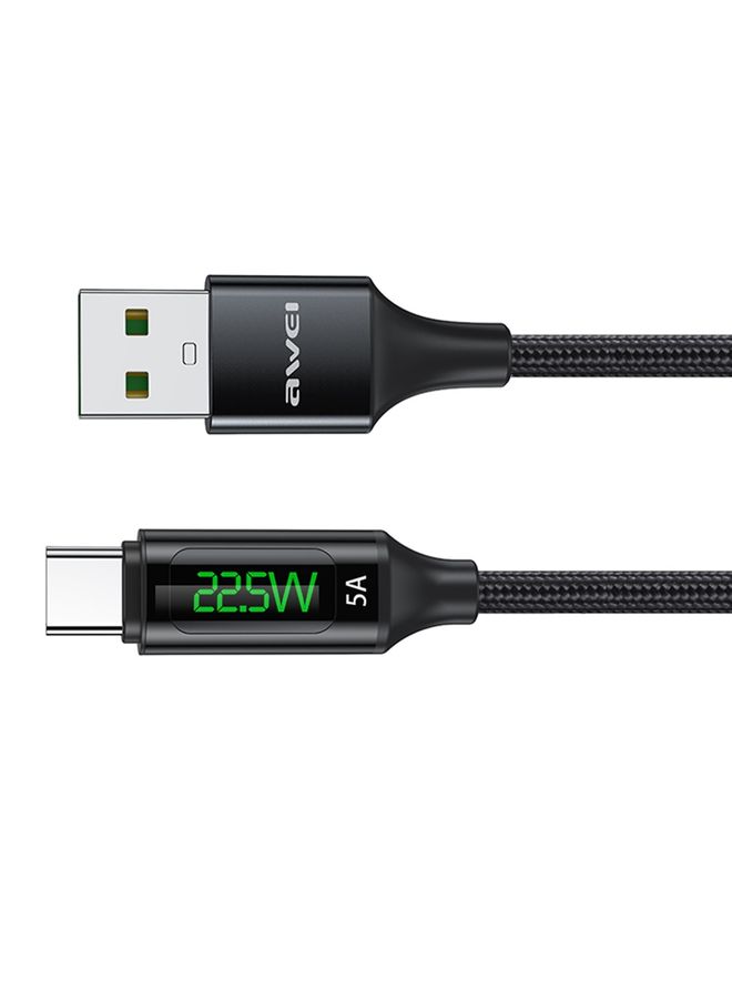 awei CL-123T 1m USB to USB-C / Type-C Digital Display Data Fast Charging Cable