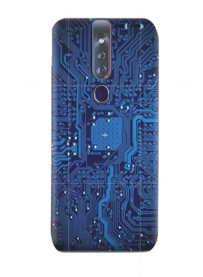 Amc Design Oppo F11 Pro Tpu Silicone Case With Circuit Board Pattern Multicolor