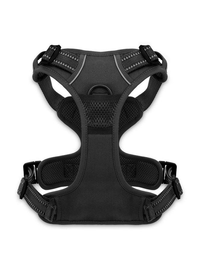 VOYAGER Voyager Dog Harness Dual Leash Attachment No-Pull Control Adjustable Soft But Strong Pet Harness For Medium And Large Dogs With 3M Reflective Technology - Black, S (Chest: 16 - 20")  - Image 2