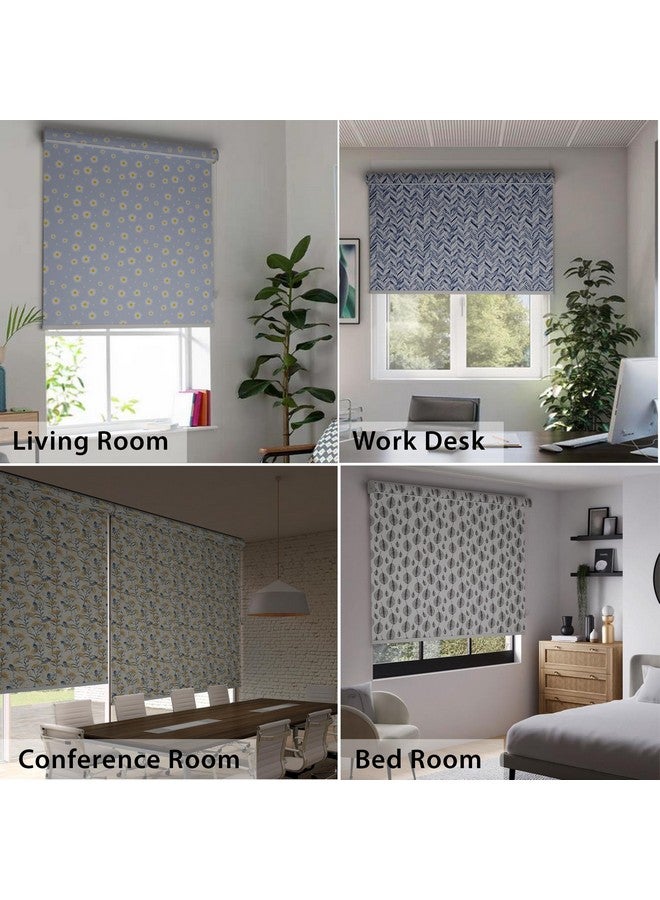 HIPPO Printed Blackout Indoor Roller Blinds for Windows AKAAR Design Rolling Curtains Corded Roll Up and Down Blind for Home Office (4X5 FT) - Image 5