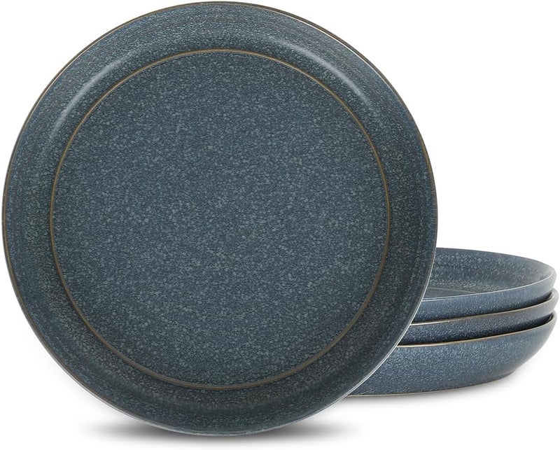 Stone Lain Elio 4Piece Salad Plate Set Stoneware Blue - Image 1