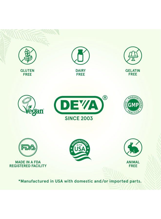 Deva Vegan Vitamins Vegan Vitamins, Borage Oil 500mg, Source of Omega-6 Fatty Acid GLA (Gamma linolenic Acid), Cold-Pressed & Unrefined, 90 Tablets (Pack of 2) - Image 4