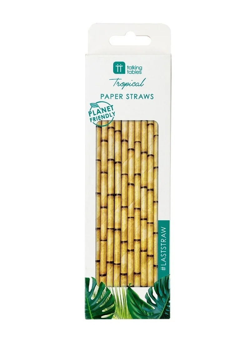 توكينج تيبلز Tropical Fiesta Paper Straws 30pack
